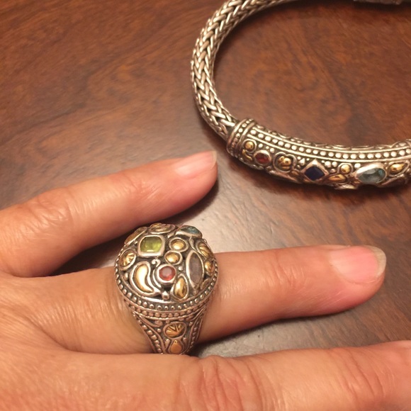 Samuel B. Jewelry - Samuel B. Sterling Silver Ring w/18K Gold Accents